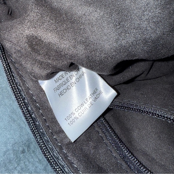 Anthropologie Black/Gold(bronze) metallic leather clutch NWOT - Picture 5 of 5